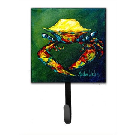 Carolines Treasures Crab Little Green Leash Or Key Holder MW1038SH4